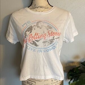 Rolling Stones 1978 Live In Concert Graphic Band Tee Size L